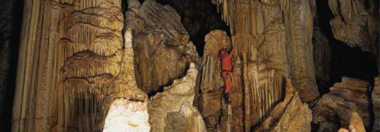 Cave of Alistrati, the biggest of the five caverns that are situated in the area & touristically developed