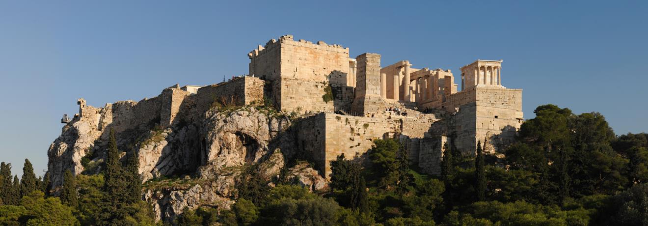 Panoramic view of Acropolis from Areopagus hill