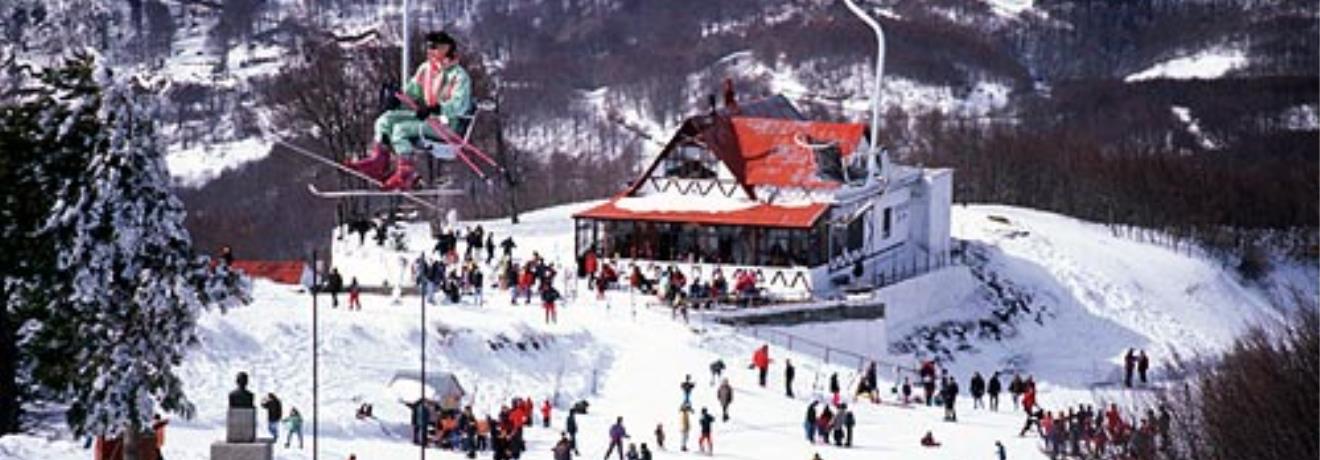 The ski centre in operation