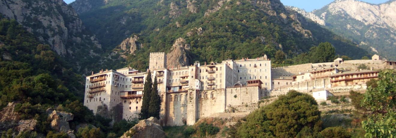 Agiou Pavlou Monastery, founded in the late 10th century by Saint Paul Xeropotamos