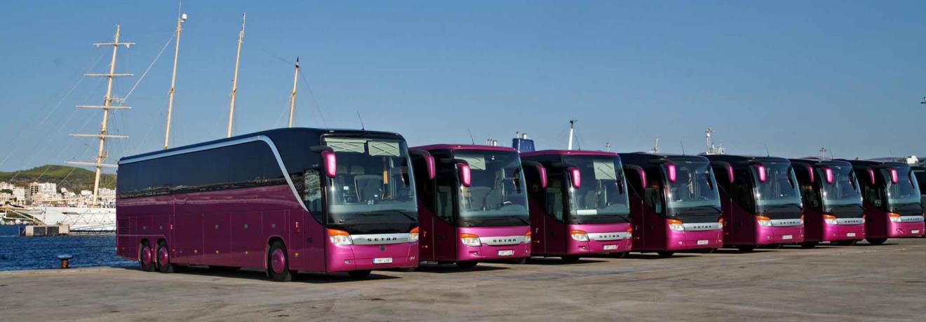 Coach bus fleet