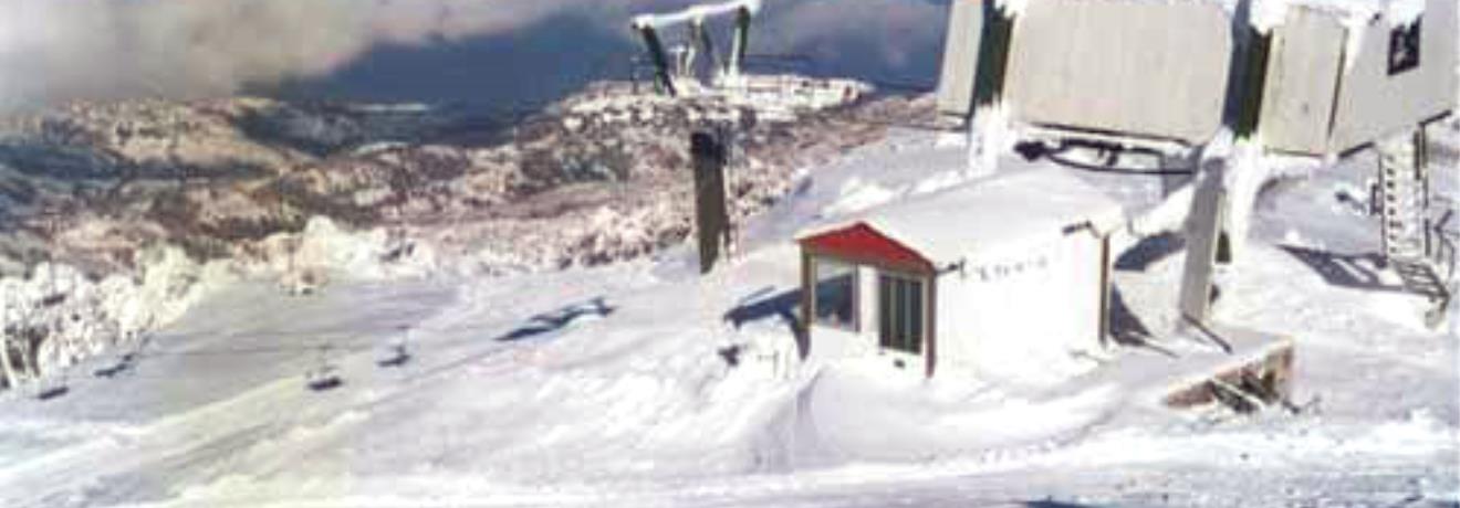 The facilities in snow