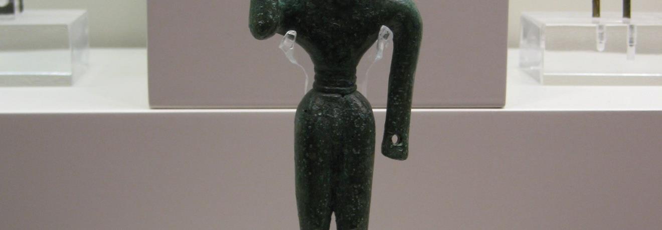 Bronze warrior figurine, 8th c. BC