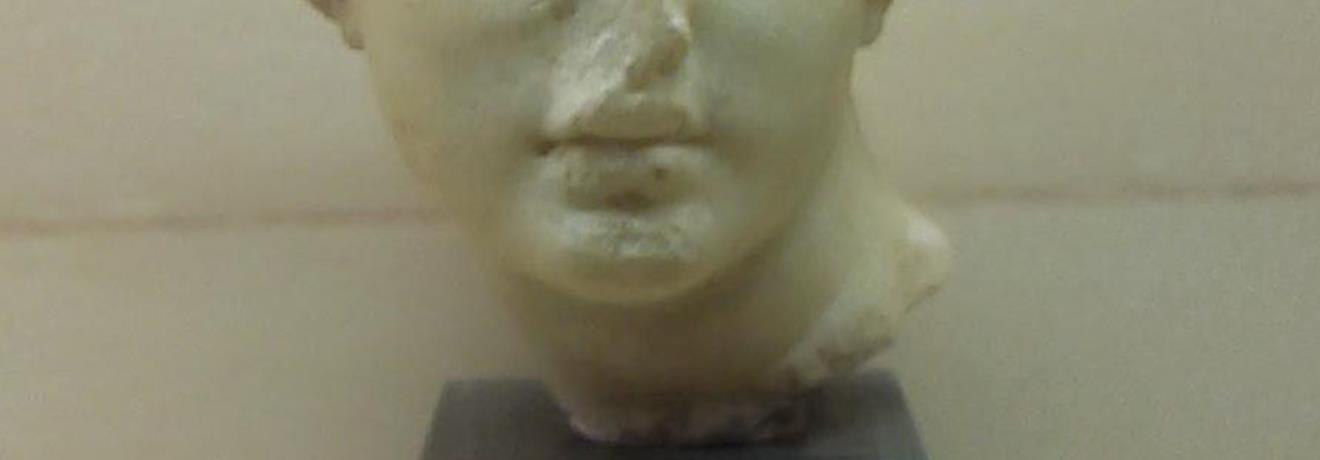 Head of a female statuette of the Hellensitic period