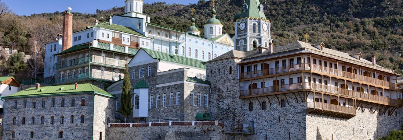 The Russian Monastery of Agios Panteleimon at Mount Athos