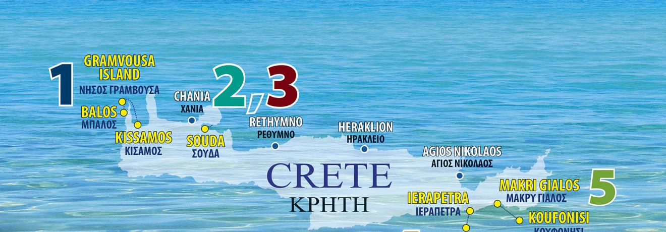 Cretan Daily Cruises map