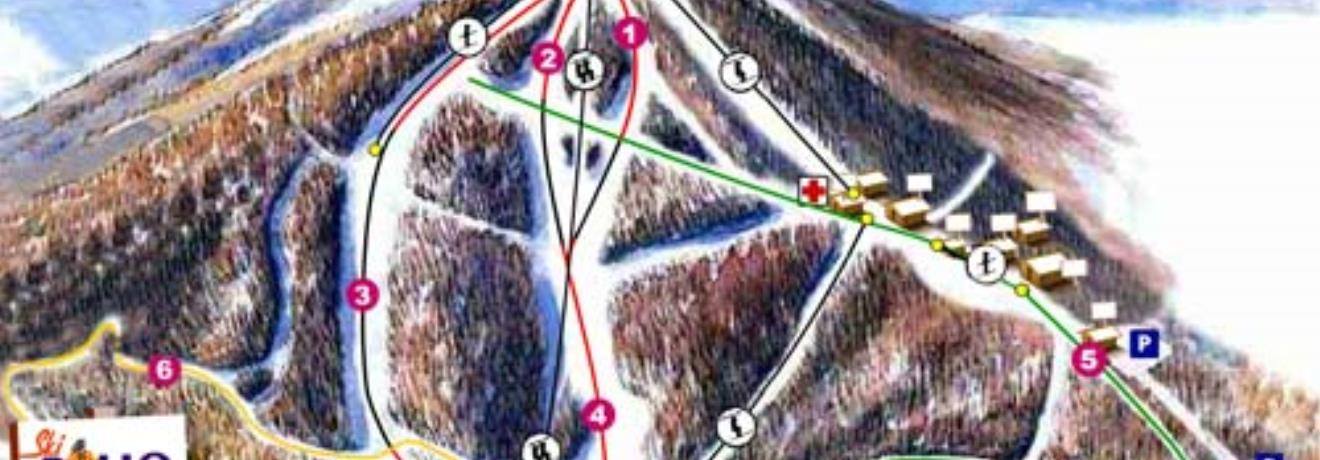 A map of the ski centre