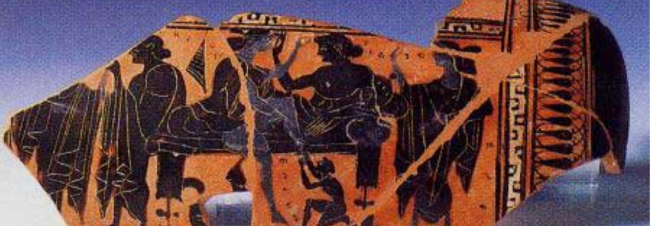 Μελανόμορφο επίνητρο του 6ου αι. π.Χ., που βρέθηκε στην Αμάρυνθο, Αρχαιολογικό Μουσείο Ερέτριας